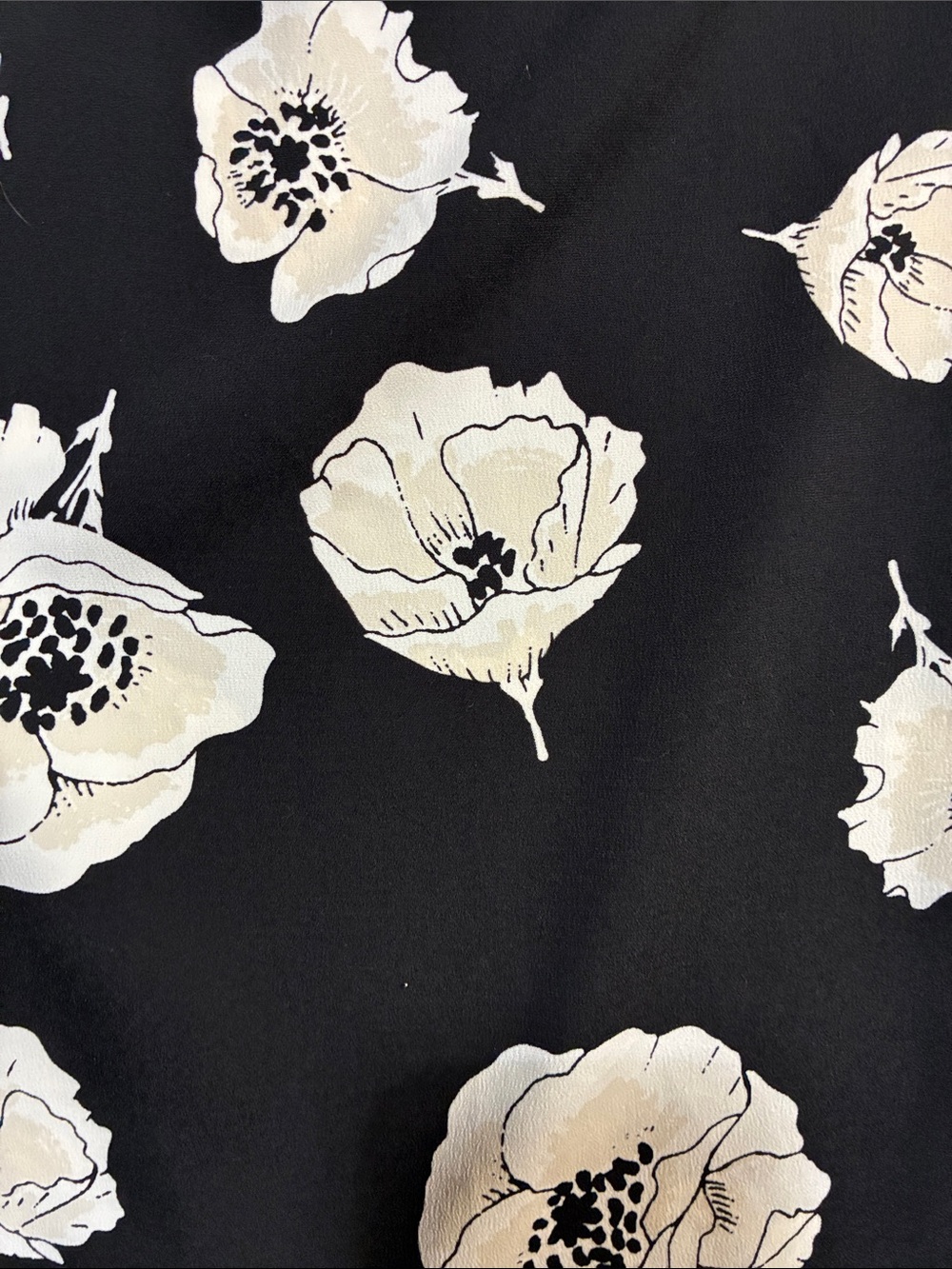 Girls' Black Floral Wide-Leg Pants - Picture 6 of 14